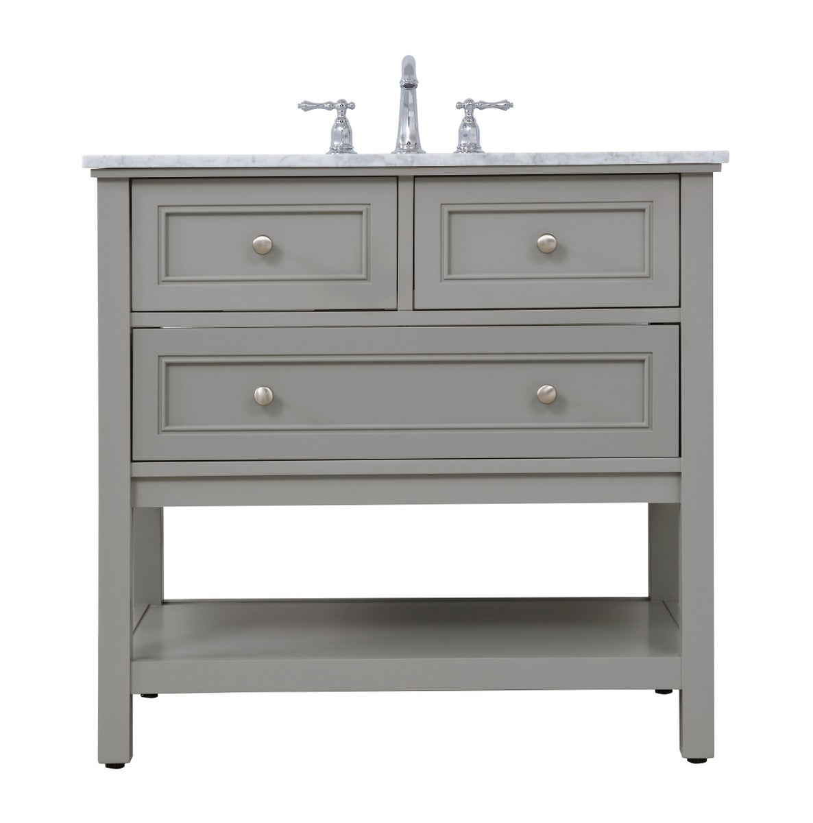 Elegant Lighting - VF27036GR - Single Bathroom Vanity Set - Metropolis - Grey