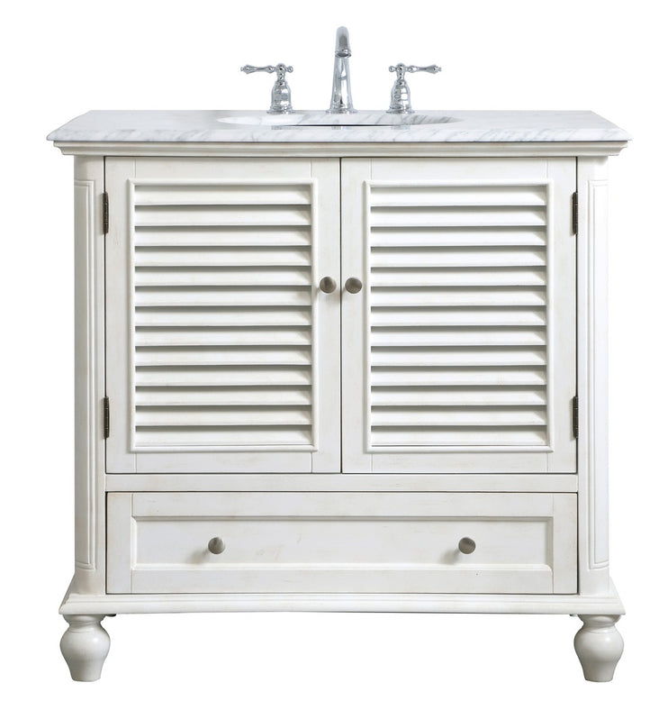 Elegant Lighting - VF30536AW - Single Bathroom Vanity - Rhodes - antique white