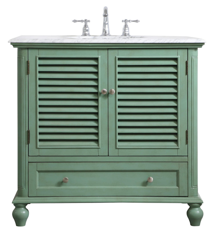 Elegant Lighting - VF30536VM - Single Bathroom Vanity - Rhodes - vintage mint