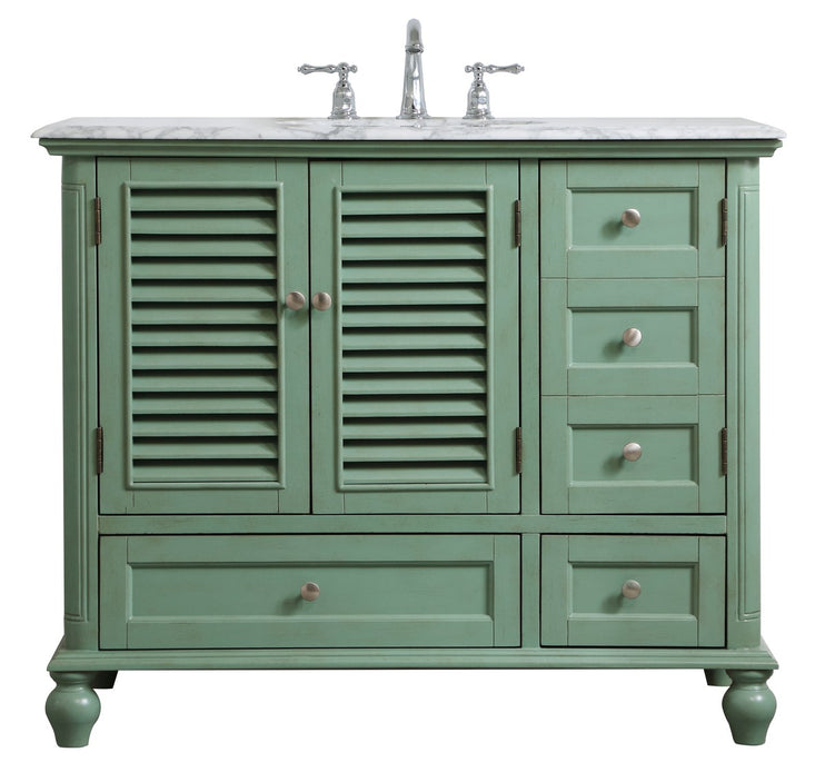 Elegant Lighting - VF30542VM - Single Bathroom Vanity - Rhodes - vintage mint