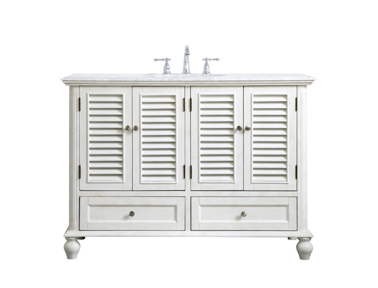 Elegant Lighting - VF30548AW - Single Bathroom Vanity - Rhodes - antique white