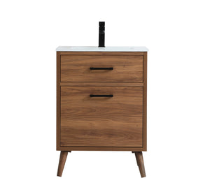 Elegant Lighting - VF41024WB - Bathroom Vanity - Boise - Walnut Brown