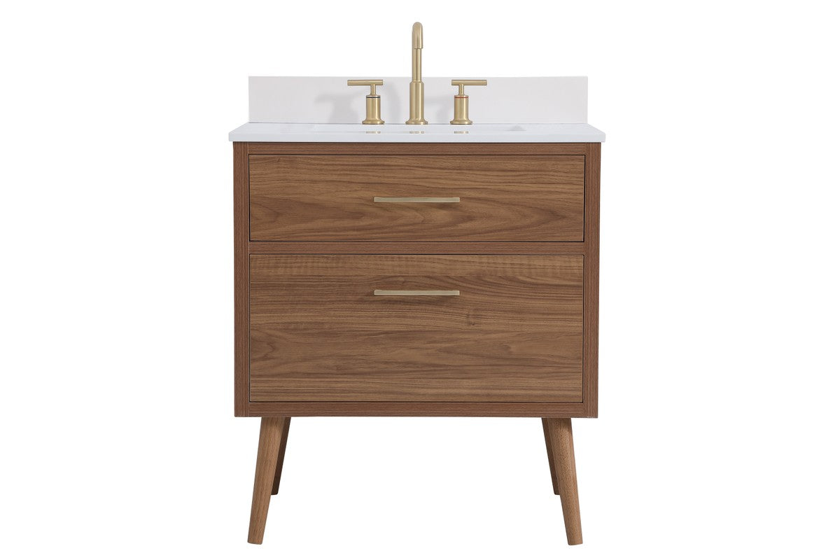 Elegant Lighting - VF41030WB-BS - Bathroom Vanity Set - Boise - Walnut Brown