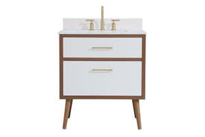 Elegant Lighting - VF41030WH-BS - Bathroom Vanity Set - Boise - White