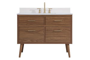 Elegant Lighting - VF41042WB-BS - Bathroom Vanity Set - Boise - Walnut Brown