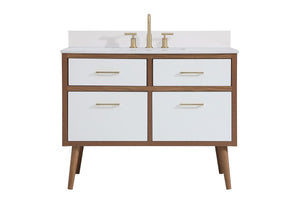 Elegant Lighting - VF41042WH-BS - Bathroom Vanity Set - Boise - White