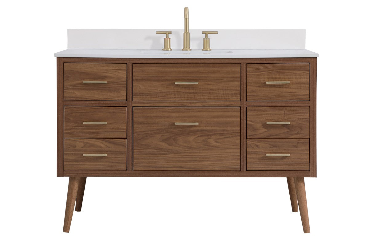 Elegant Lighting - VF41048WB-BS - Bathroom Vanity Set - Boise - Walnut Brown