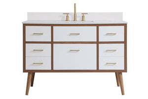 Elegant Lighting - VF41048WH-BS - Bathroom Vanity Set - Boise - White