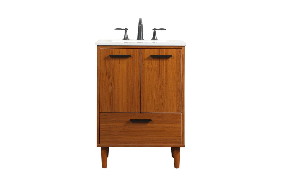 Elegant Lighting - VF47024MTK - Vanity Sink Set - Baldwin - Teak