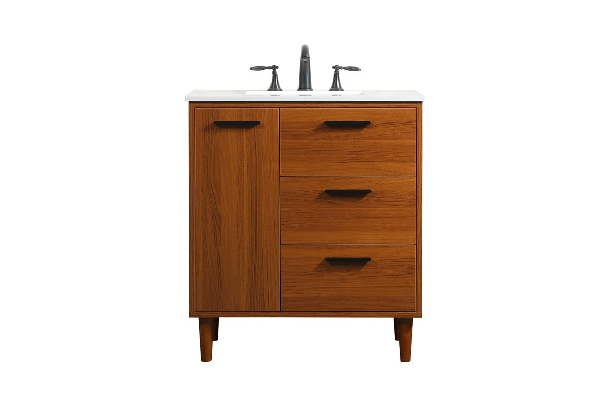 Elegant Lighting - VF47030MTK - Vanity Sink Set - Baldwin - Teak