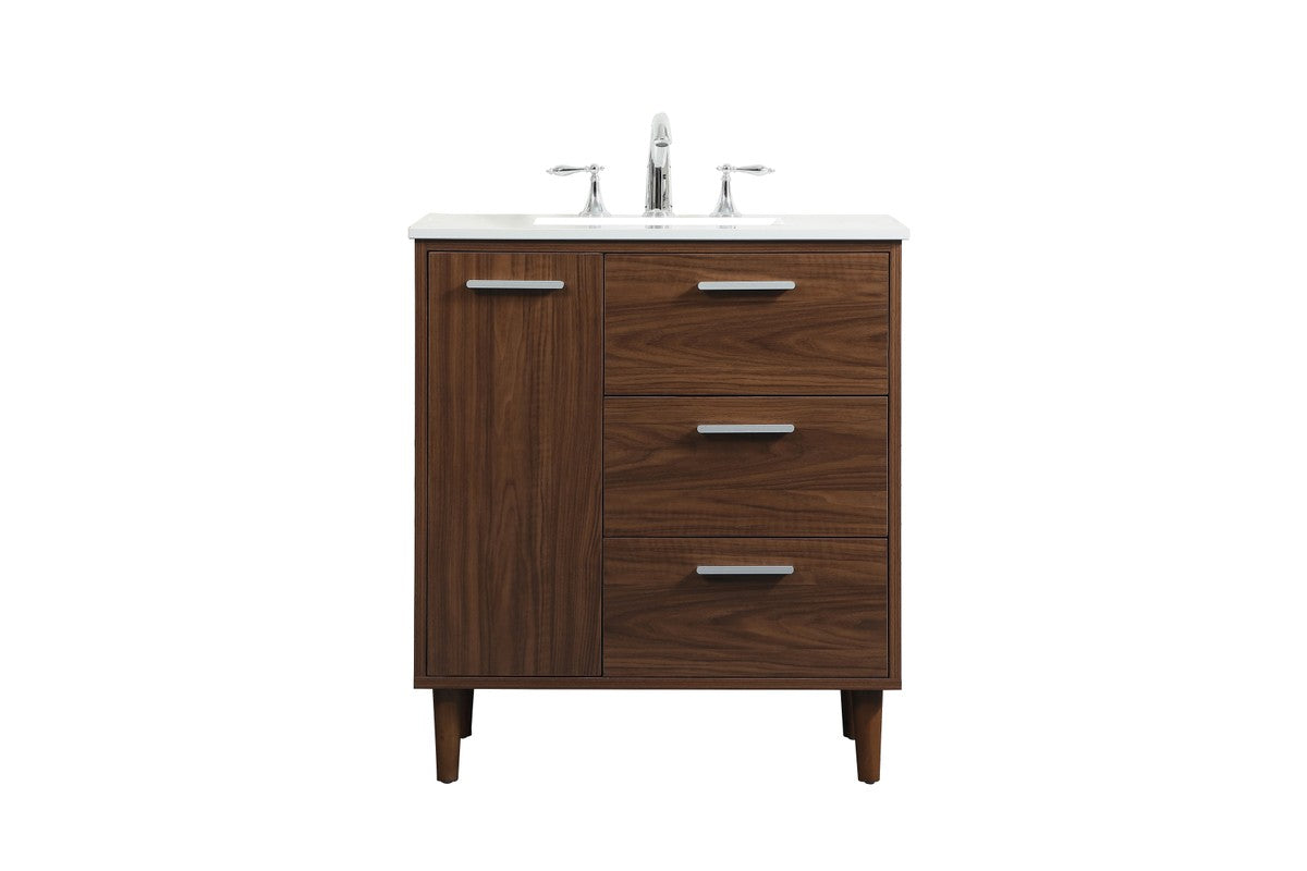 Elegant Lighting - VF47030MWT - Vanity Sink Set - Baldwin - Walnut