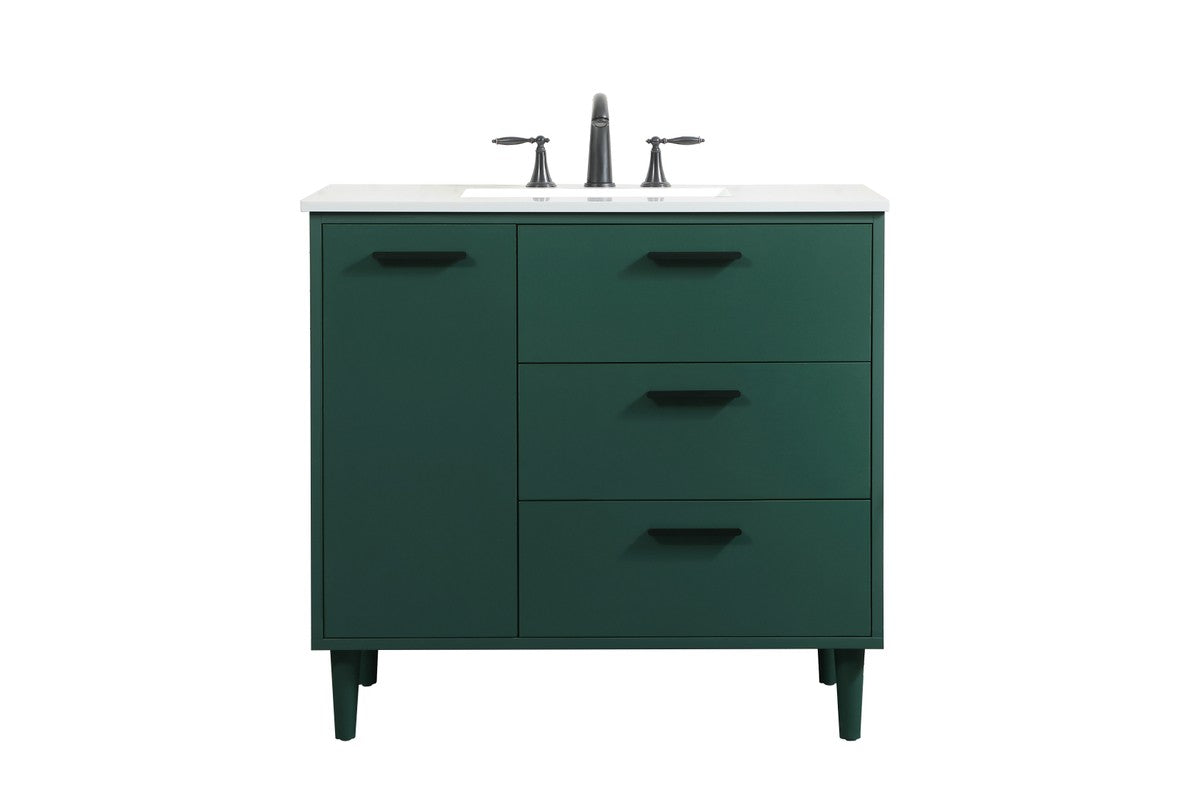 Elegant Lighting - VF47036MGN - Vanity Sink Set - Baldwin - Green