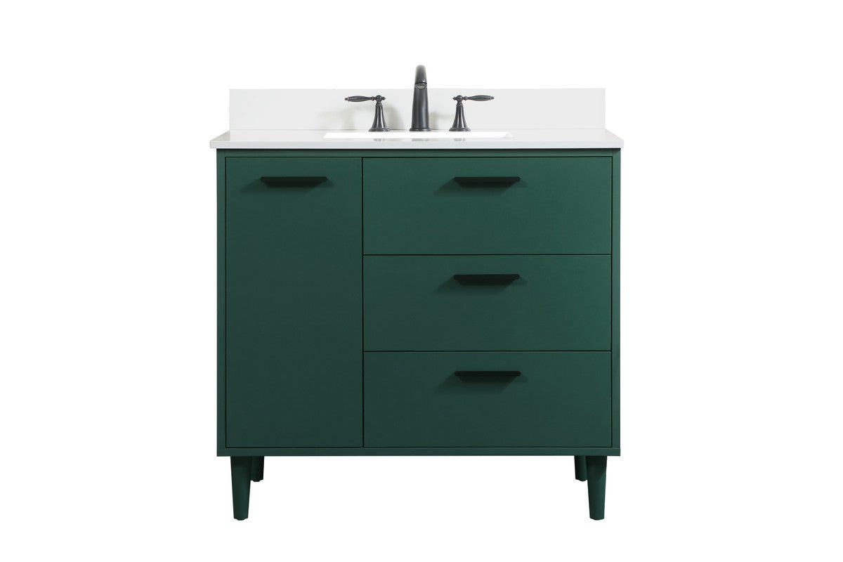 Elegant Lighting - VF47036MGN-BS - Vanity Sink Set - Baldwin - Green