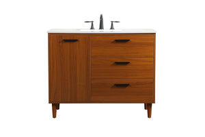 Elegant Lighting - VF47042MTK - Vanity Sink Set - Baldwin - Teak