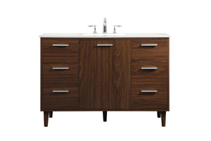 Elegant Lighting - VF47048MWT - Vanity Sink Set - Baldwin - Walnut