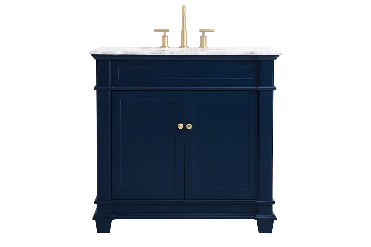 Elegant Lighting - VF50036BL - Bathroom Vanity Set - Wesley - Blue