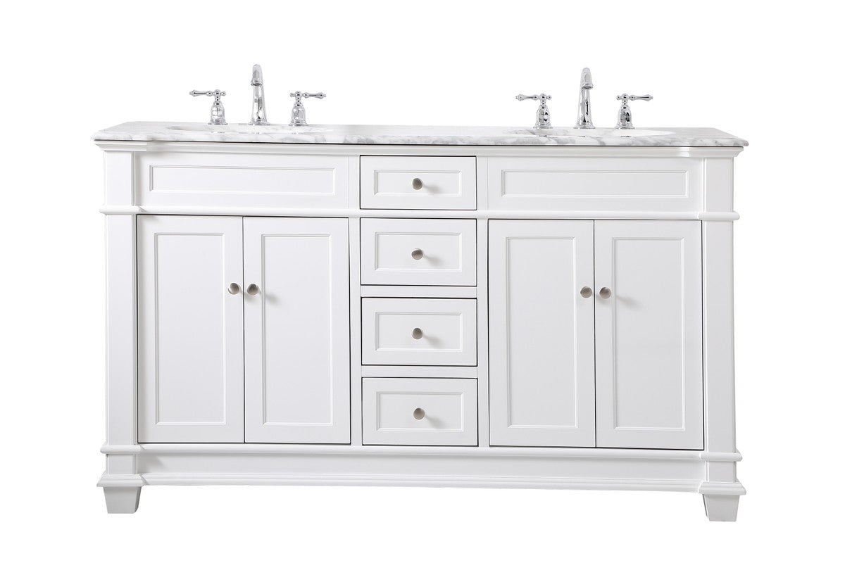 Elegant Lighting - VF50060DWH - Bathroom Vanity Set - Wesley - White