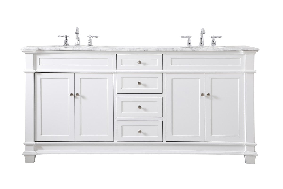 Elegant Lighting - VF50072DWH - Bathroom Vanity Set - Wesley - White