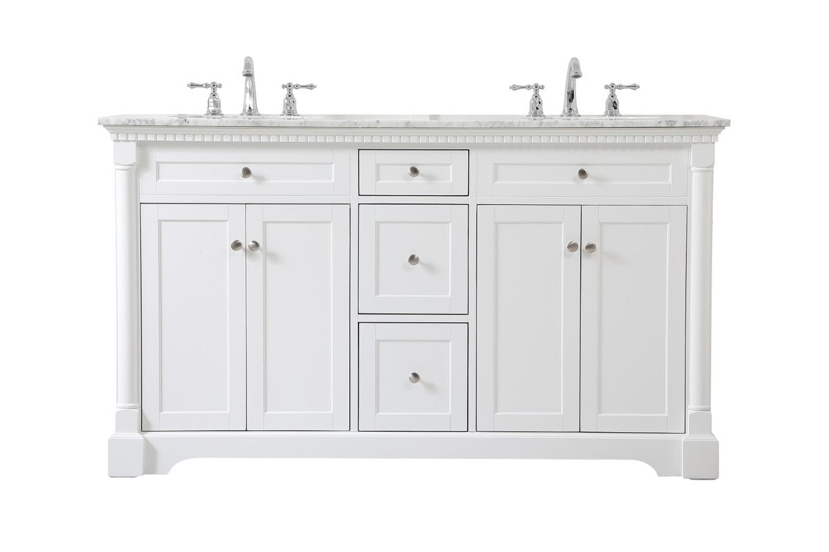 Elegant Lighting - VF53060DWH - Bathroom Vanity Set - Clarence - White