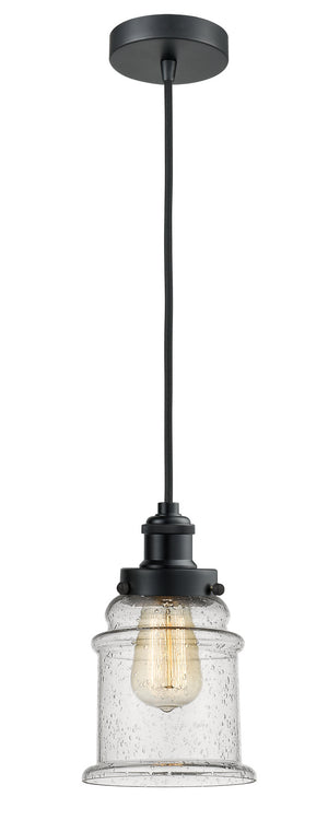 Innovations - 100BK-10BK-1H-BK-G184 - One Light Mini Pendant - Edison - Matte Black