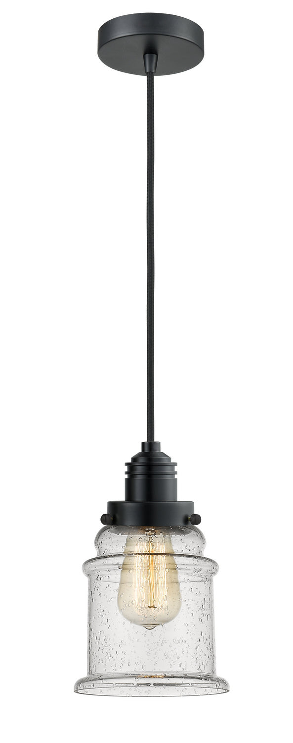 Innovations - 100BK-10BK-2H-BK-G184 - One Light Mini Pendant - Winchester - Matte Black