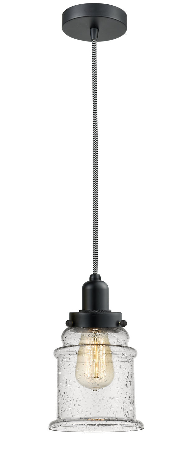 Innovations - 100BK-10BW-0H-BK-G184 - One Light Mini Pendant - Whitney - Matte Black