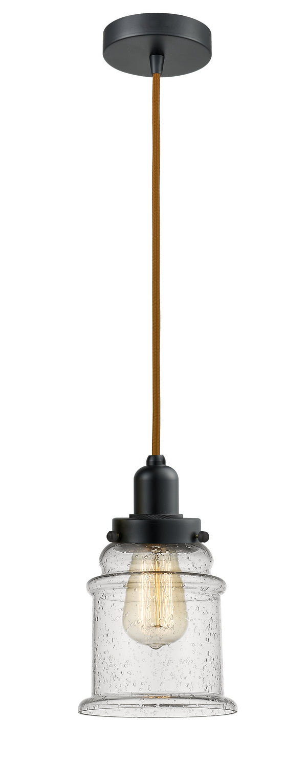 Innovations - 100BK-10CR-0H-BK-G184 - One Light Mini Pendant - Whitney - Matte Black