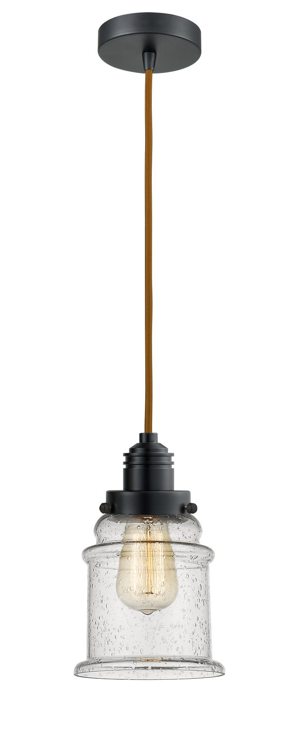 Innovations - 100BK-10CR-2H-BK-G184 - One Light Mini Pendant - Winchester - Matte Black