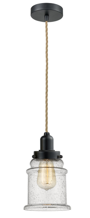 Innovations - 100BK-10RE-0H-BK-G184 - One Light Mini Pendant - Whitney - Matte Black