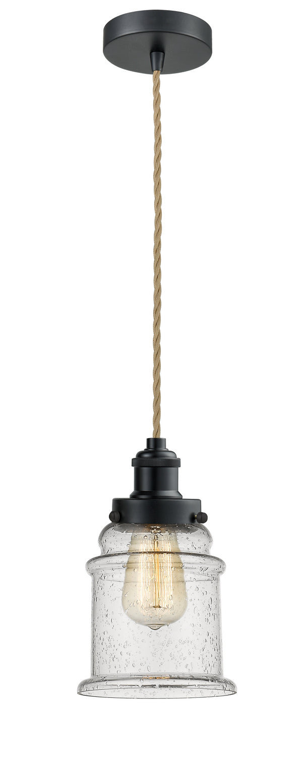 Innovations - 100BK-10RE-1H-BK-G184 - One Light Mini Pendant - Edison - Matte Black