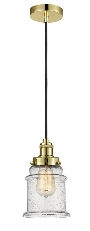 Innovations - 100GD-10BK-1H-GD-G184 - One Light Mini Pendant - Edison - Gold