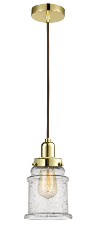 Innovations - 100GD-10BR-0H-GD-G184 - One Light Mini Pendant - Whitney - Gold