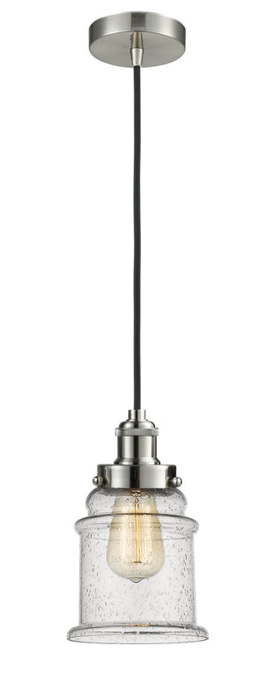 Innovations - 100SN-10BK-1H-SN-G184 - One Light Mini Pendant - Edison - Satin Nickel