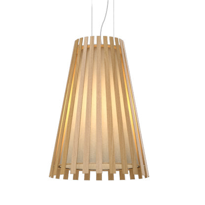 Accord Lighting - 1021.09 - One Light Pendant - Slatted - Louro Freijo