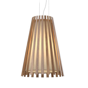 Accord Lighting - 1021.18 - One Light Pendant - Slatted - American Walnut