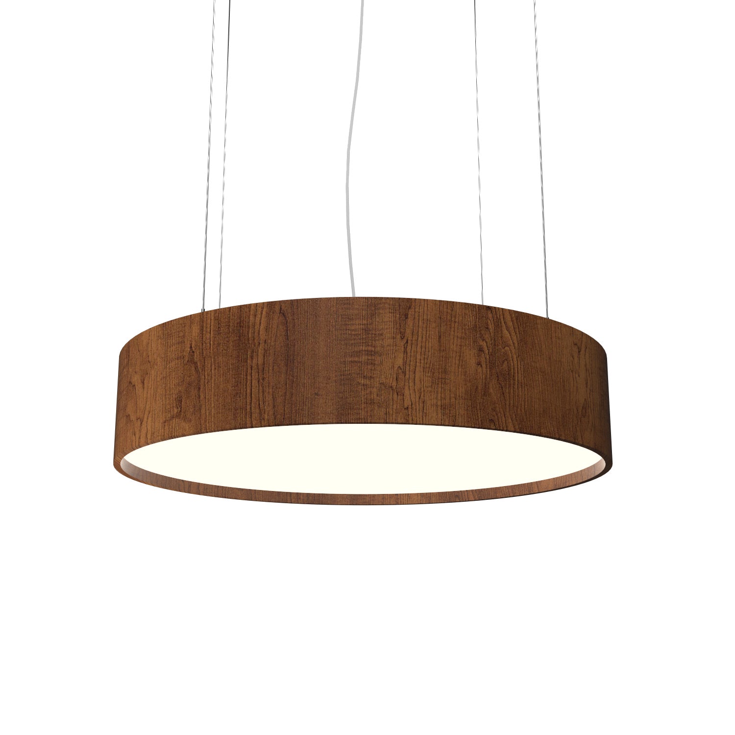 Accord Lighting - 1037.06 - Three Light Pendant - Cylindrical - Imbuia