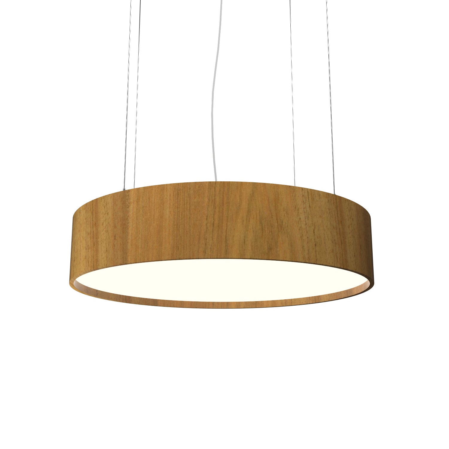 Accord Lighting - 1037.09 - Three Light Pendant - Cylindrical - Louro Freijo