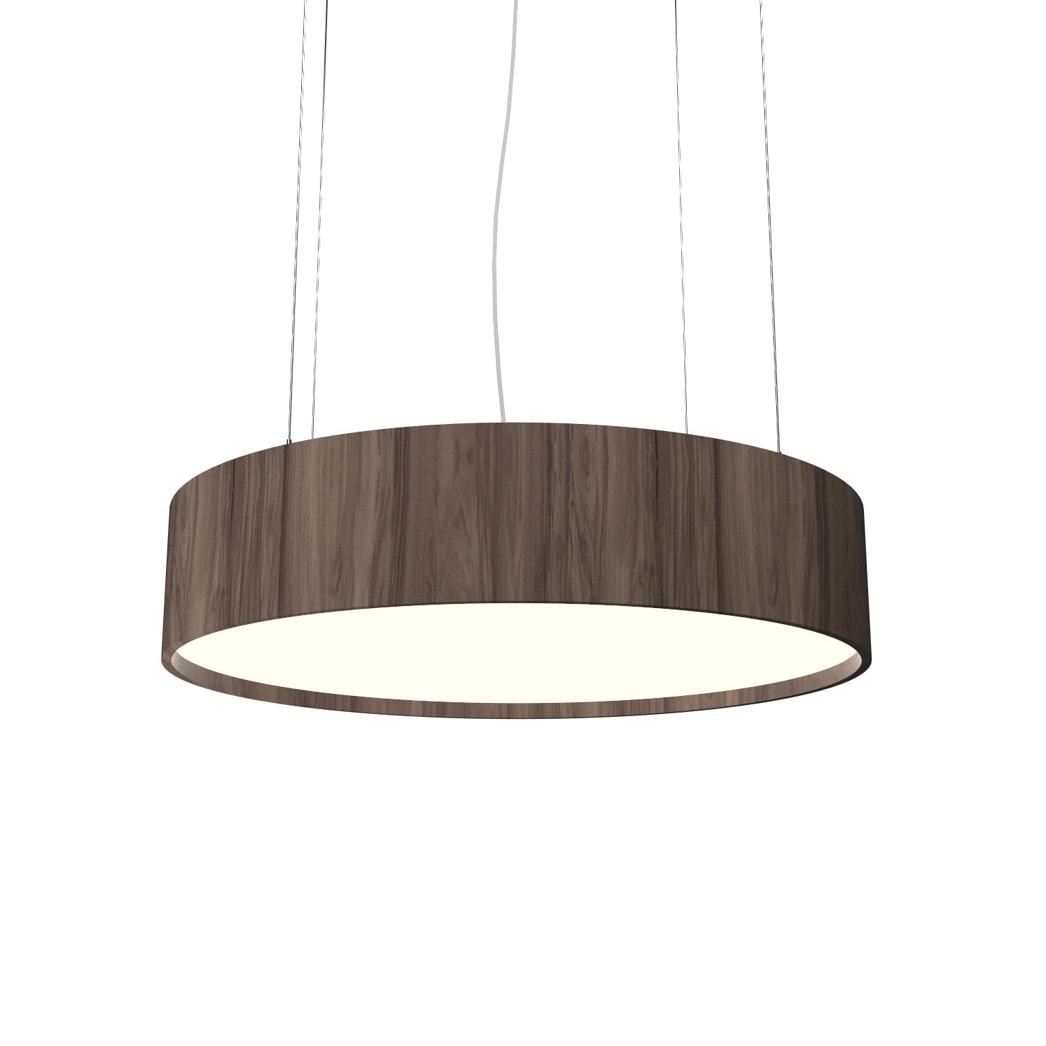 Accord Lighting - 1037.18 - Three Light Pendant - Cylindrical - American Walnut