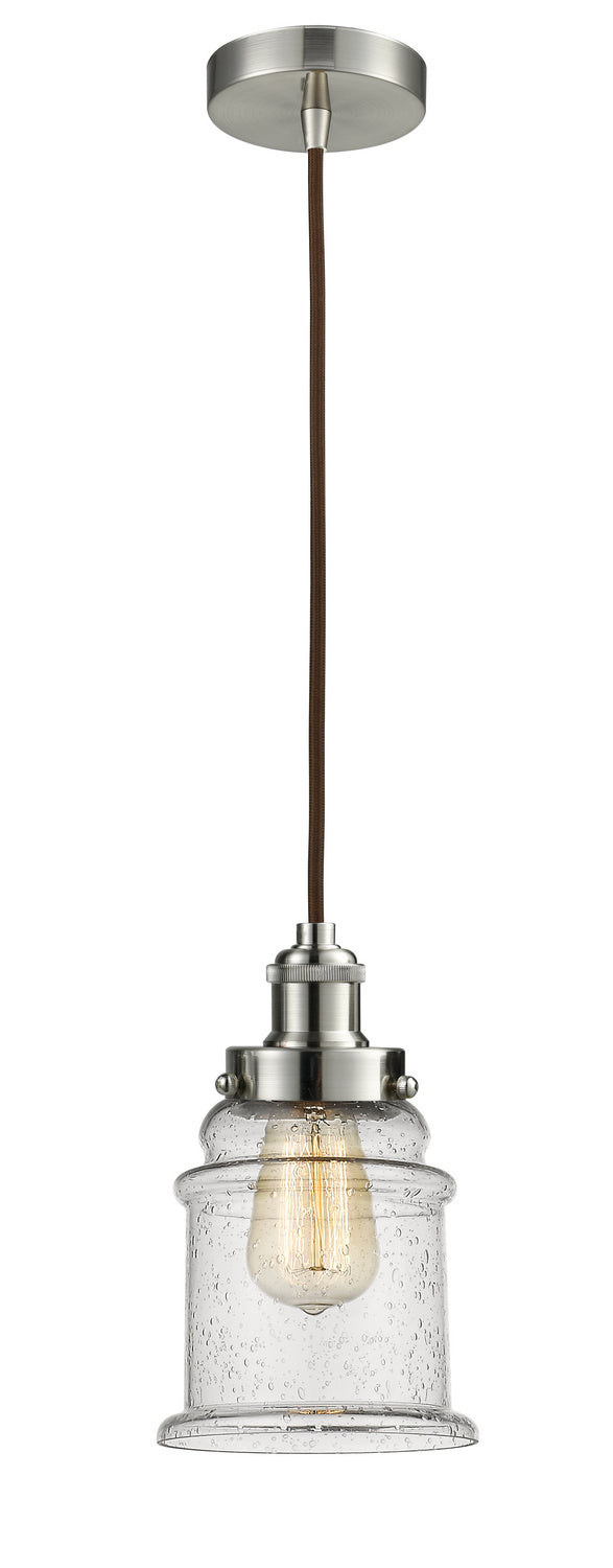 Innovations - 100SN-10BR-1H-SN-G184 - One Light Mini Pendant - Edison - Satin Nickel