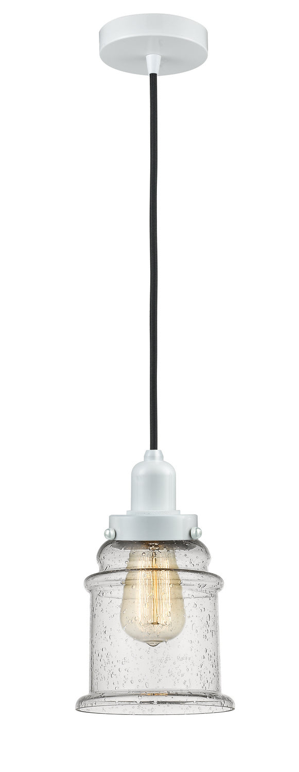 Innovations - 100W-10BK-0H-W-G184 - One Light Mini Pendant - Whitney - White