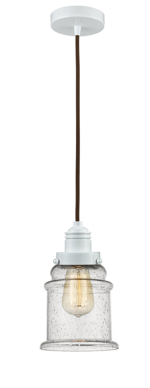 Innovations - 100W-10BR-2H-W-G184 - One Light Mini Pendant - Winchester - White