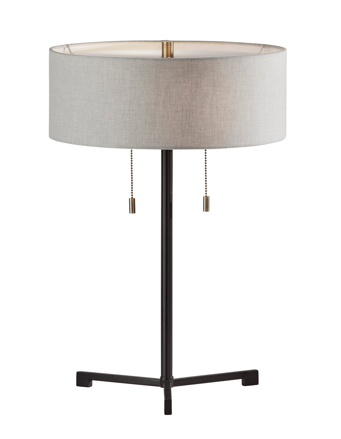 Adesso Home - 1556-01 - Two Light Table Lamp - Wesley - Black