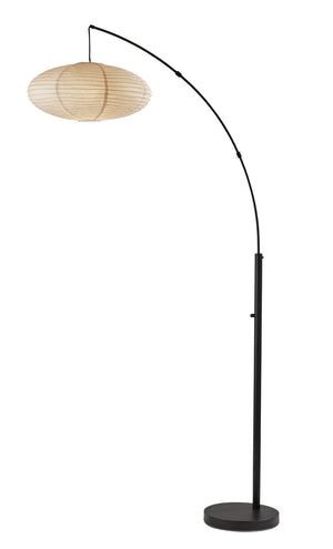 Adesso Home - 5024-01 - One Light Arc Lamp - Corinne - Black