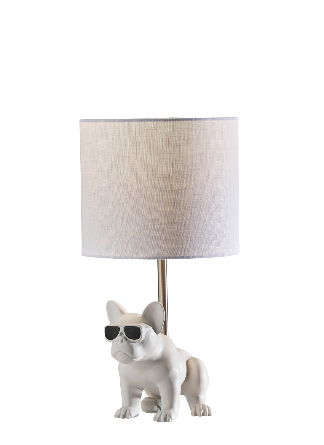 Adesso Home - SL3706-02 - Table Lamp - Sunny - White Ceramic W. Brushed Steel Neck