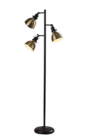 Adesso Home - SL3709-26 - Three Light Tree Lamp - Alden - Antique Bronze & Antique Brass