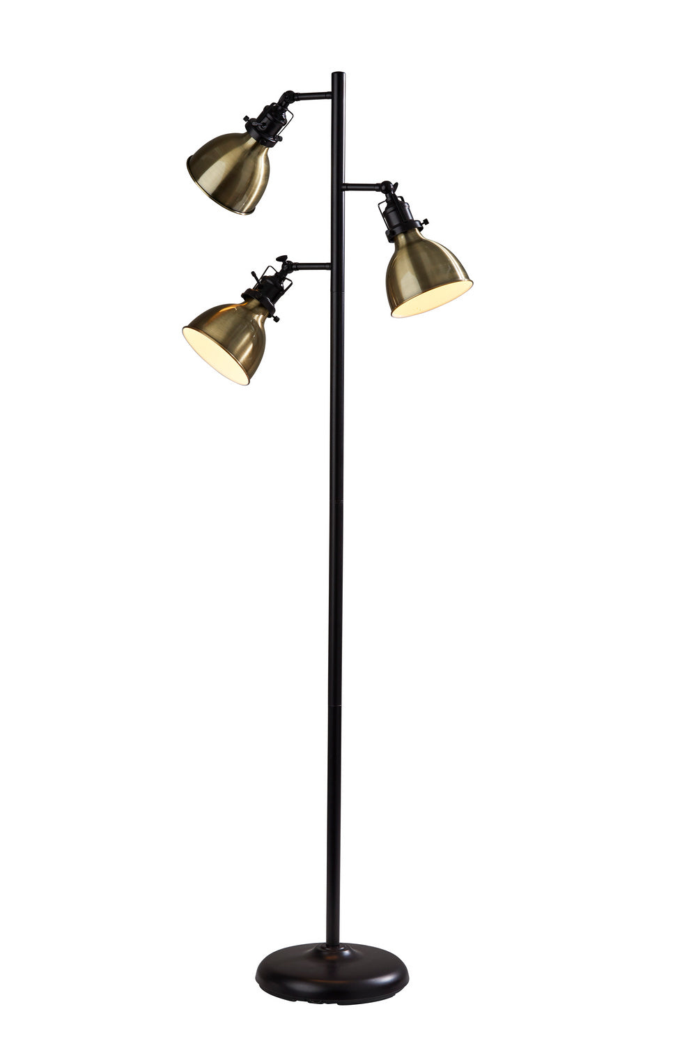 Adesso Home - SL3709-26 - Three Light Tree Lamp - Alden - Antique Bronze & Antique Brass