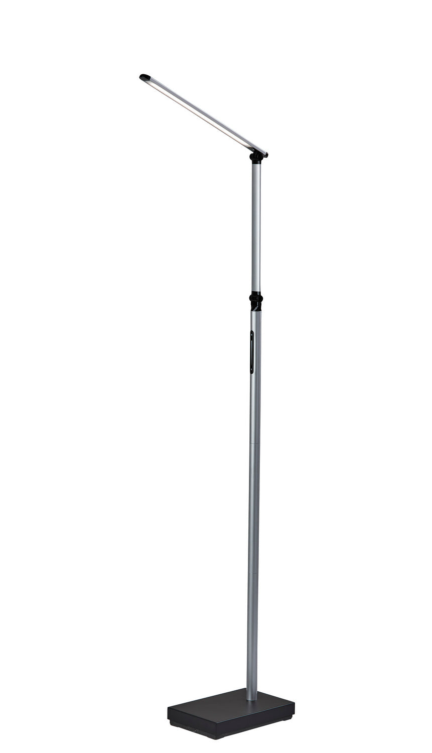 Adesso Home - SL4907-01 - LED Floor Lamp - Lennox - Black & Silver