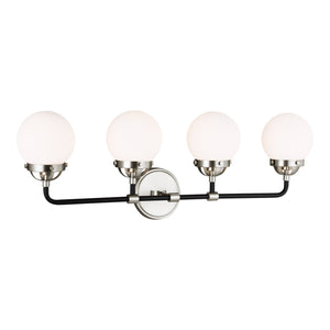 Visual Comfort Studio - 4487904-962 - Four Light Wall / Bath - Cafe - Brushed Nickel