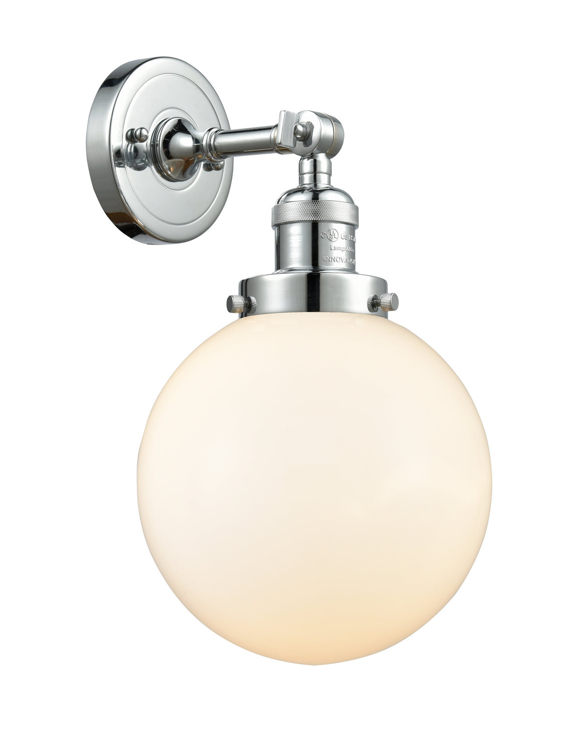 Innovations - 203-PC-G201-8 - One Light Wall Sconce - Franklin Restoration - Polished Chrome