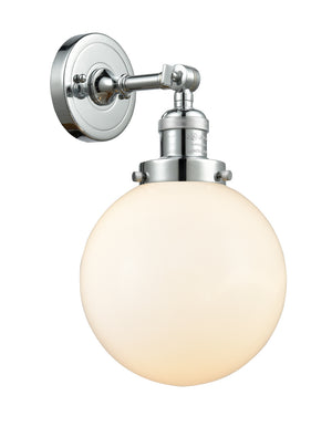 Innovations - 203-PC-G201-8 - One Light Wall Sconce - Franklin Restoration - Polished Chrome